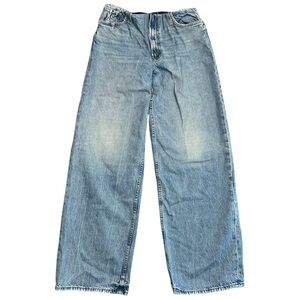MOTHER The Tucker Under High Rise Spinner Jeans Light Wash Straight Leg - 28